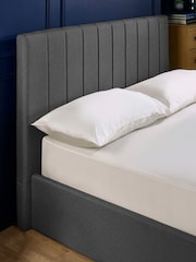 Julian Bowen Dark Grey Aylen Upholstered Ottoman Storage Bed Frame - Image 3 of 12