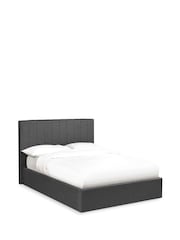 Julian Bowen Dark Grey Aylen Upholstered Ottoman Storage Bed Frame - Image 8 of 12