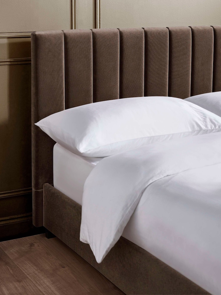 Julian Bowen Chocolate Brown Aylen Upholstered Bed Frame - Image 2 of 12 Julian Bowen Chocolate Brown Aylen Upholstered Bed Frame - Image 2 of 12