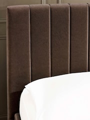 Julian Bowen Chocolate Brown Aylen Upholstered Bed Frame - Image 8 of 12