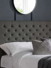 Julian Bowen Dark Grey Wilton 4 Drawer Linen Upholstered Bed - Image 7 of 12
