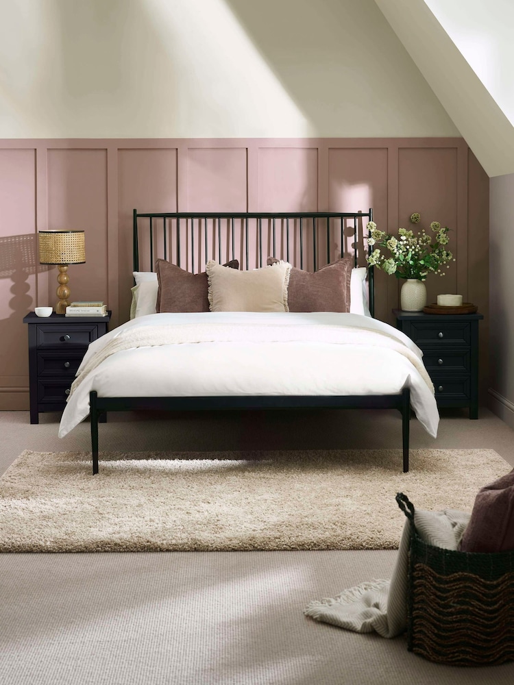 Julian Bowen Black Floyd Metal Spindle Bed - Image 1 of 9 Julian Bowen Black Floyd Metal Spindle Bed - Image 1 of 9