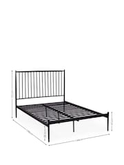 Julian Bowen Black Floyd Metal Spindle Bed - Image 4 of 9