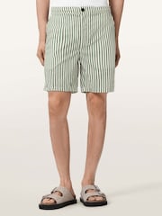 AllSaints Green Chopin Shorts - Image 1 of 6