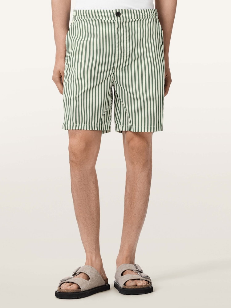 AllSaints Green Chopin Shorts - Image 1 of 6
