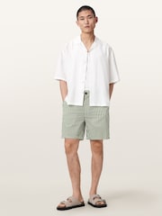AllSaints Green Chopin Shorts - Image 2 of 6