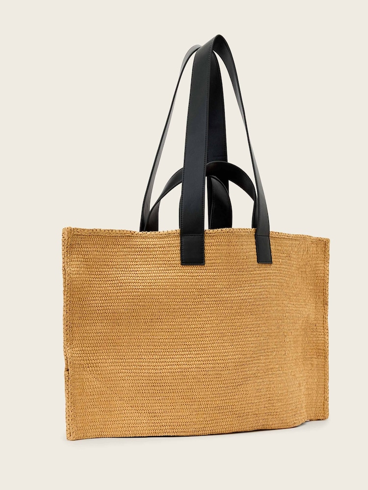 AllSaints Brown Lutece Paper Tote - Image 6 of 6
