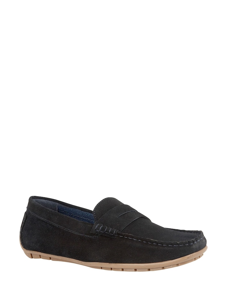 Lotus Blue Suede Loafers - Image 1 of 4