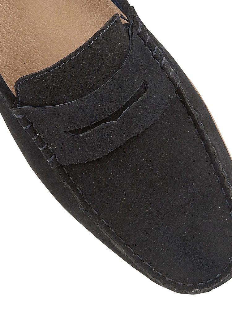 Lotus Blue Suede Loafers - Image 4 of 4