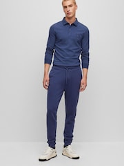 BOSS Dark Navy Blue Passerby Polo Shirt - Image 3 of 5