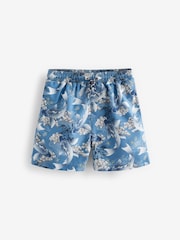 Navy Blue Koi Carp Printed Swim Shorts (3-16yrs) - Image 5 of 7