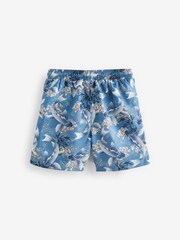 Navy Blue Koi Carp Printed Swim Shorts (3-16yrs) - Image 6 of 7