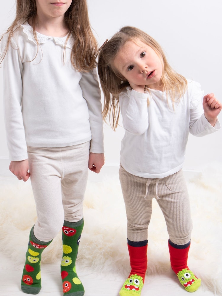 Totes Green Toasties Childrens Original 2 Pack Socks - Image 2 of 5