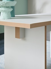 MADE.COM Grey Zayla Rectangle Fixed Dining Table - Image 2 of 3