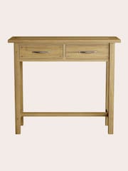 Laura Ashley Oak Milton 2 Drawer Console Table - Image 2 of 5