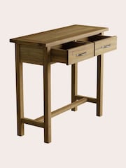 Laura Ashley Oak Milton 2 Drawer Console Table - Image 5 of 5