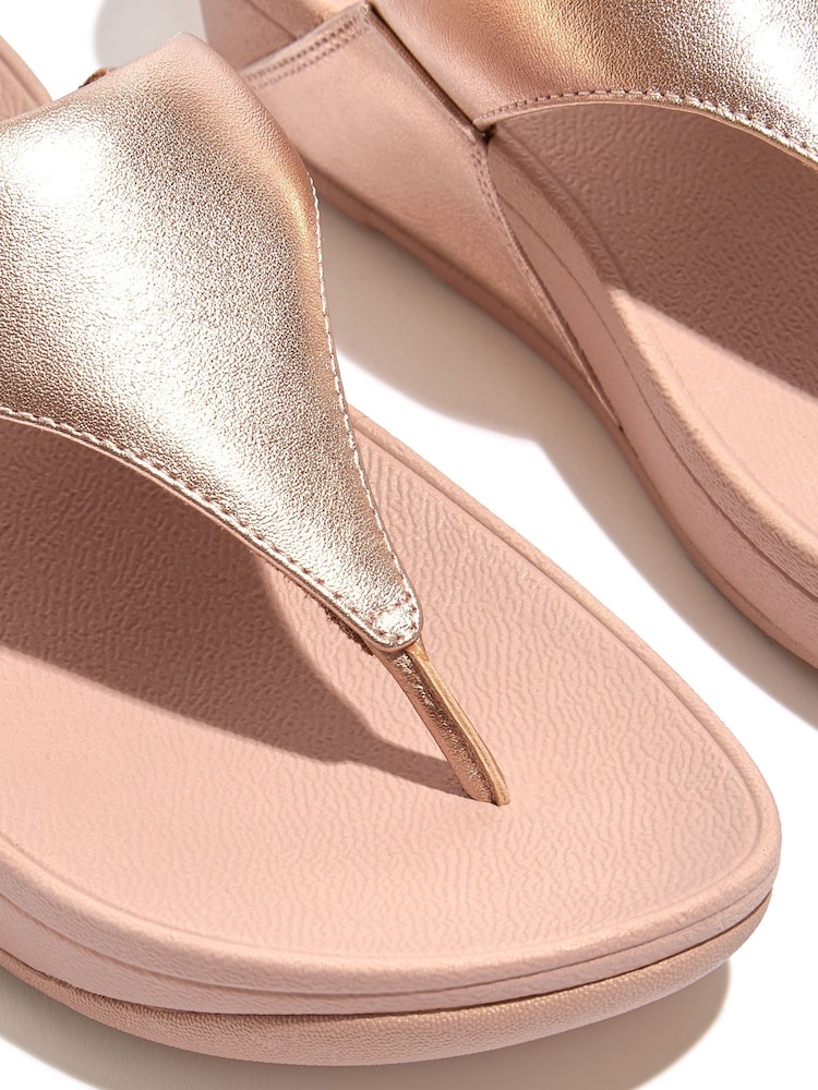 FitFlop Lulu Leather Toe Post Sandals - Image 4 of 5
