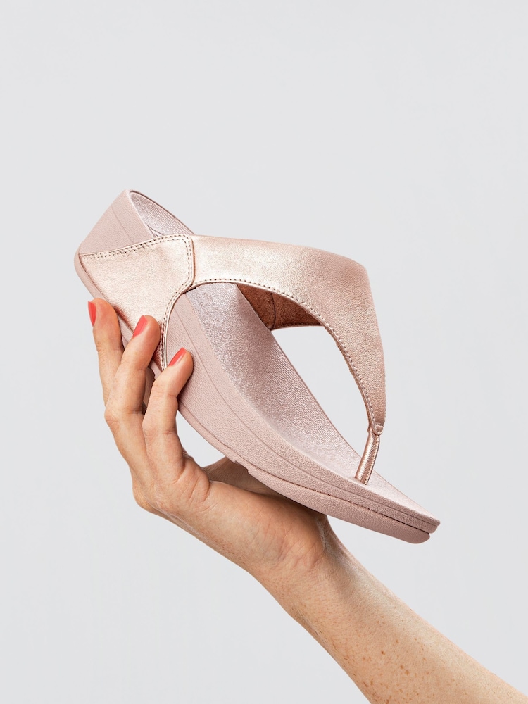 FitFlop Lulu Leather Toe Post Sandals - Image 5 of 5