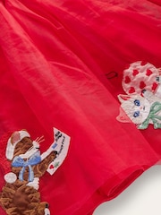 Rouge - Robe Boden en tulle velours appliqué - Image 4 of 4