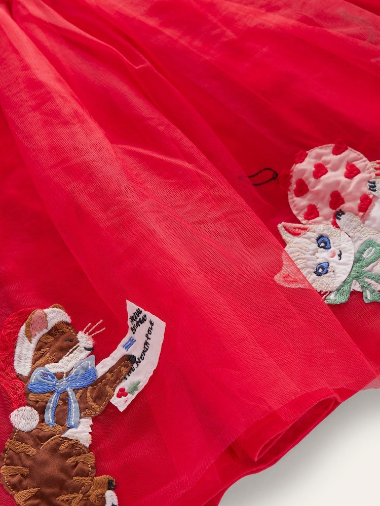 Rouge - Robe Boden en tulle velours appliqué - Image 4 of 4
