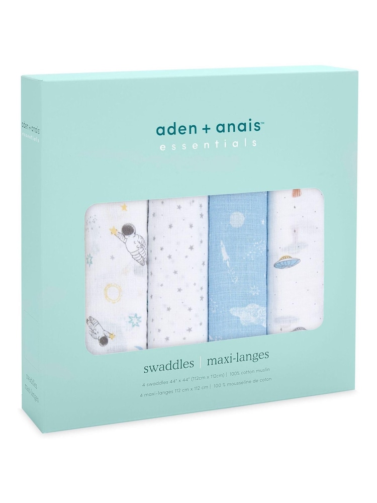 Набор 4 100хлопковых одеял из муслина Aden & Anais Essentials - Изображение 2 из 7