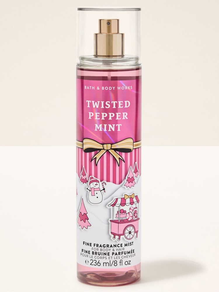 Bath & Body Works Twisted Peppermint Fine Fragrance Mist 236ml - Image 1 of 2 Bath & Body Works Twisted Peppermint Fine Fragrance Mist 236ml - Image 1 of 2