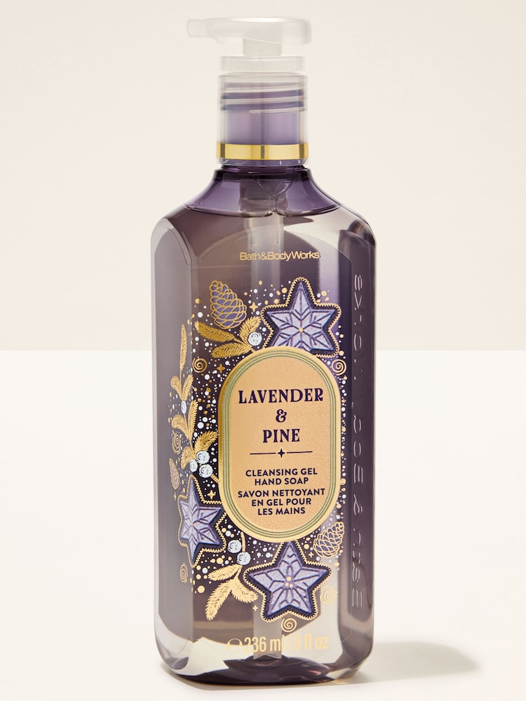 Bath & Body Works Lavender and Pine Cleansing Gel Hand Soap 236ml - Image 1 of 2 Bath & Body Works Lavender and Pine Cleansing Gel Hand Soap 236ml - Image 1 of 2
