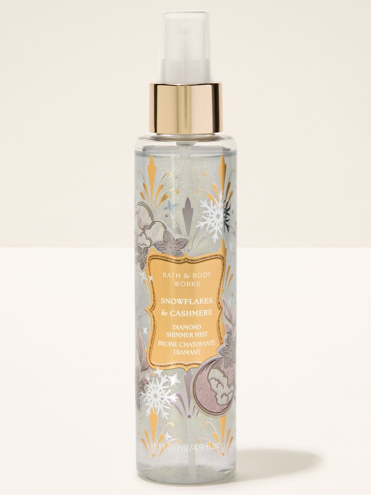 Bath & Body Works Snowflakes and Cashmere Diamond Shimmer Mist 145ml - Image 1 of 2 Bath & Body Works Snowflakes and Cashmere Diamond Shimmer Mist 145ml - Image 1 of 2