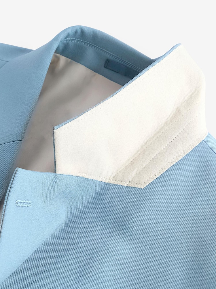Light Blue Motionflex Stretch Suit Jacket - Image 4 of 4