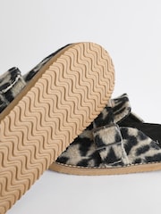 Leopard Faux Fur Buckle Mule Slippers - Image 11 of 11