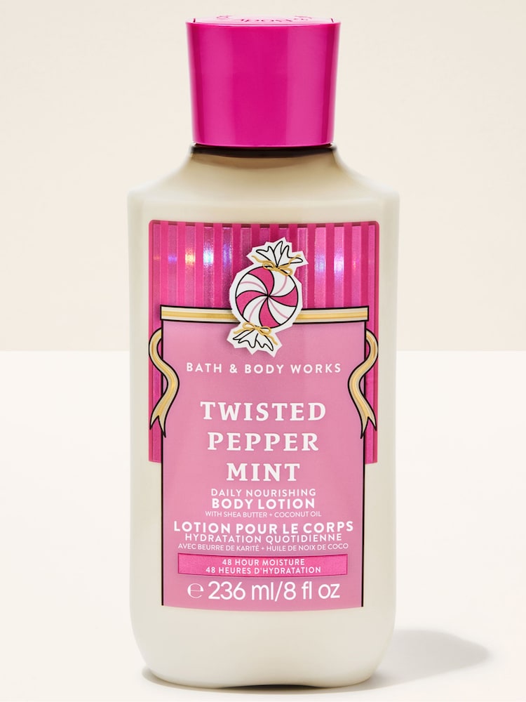 Bath & Body Works Twisted Peppermint Body Lotion 236ml - Image 1 of 2 Bath & Body Works Twisted Peppermint Body Lotion 236ml - Image 1 of 2