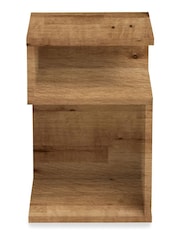 Dark Bronx Oak Effect Bedside Table - Image 5 of 10