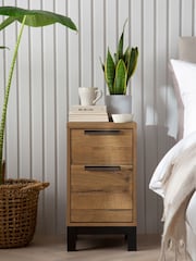 Dark Bronx Oak Effect Set of 2 Bedside Table - Image 5 of 11