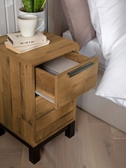 Dark Bronx Oak Effect Set of 2 Bedside Table - Image 7 of 11