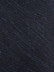 Reiss Navy Ermo Silk-Blend Slub Textured Tie - Image 5 of 5