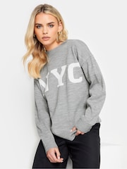 PixieGirl Petite Grey Amour Jumper - Image 2 of 5