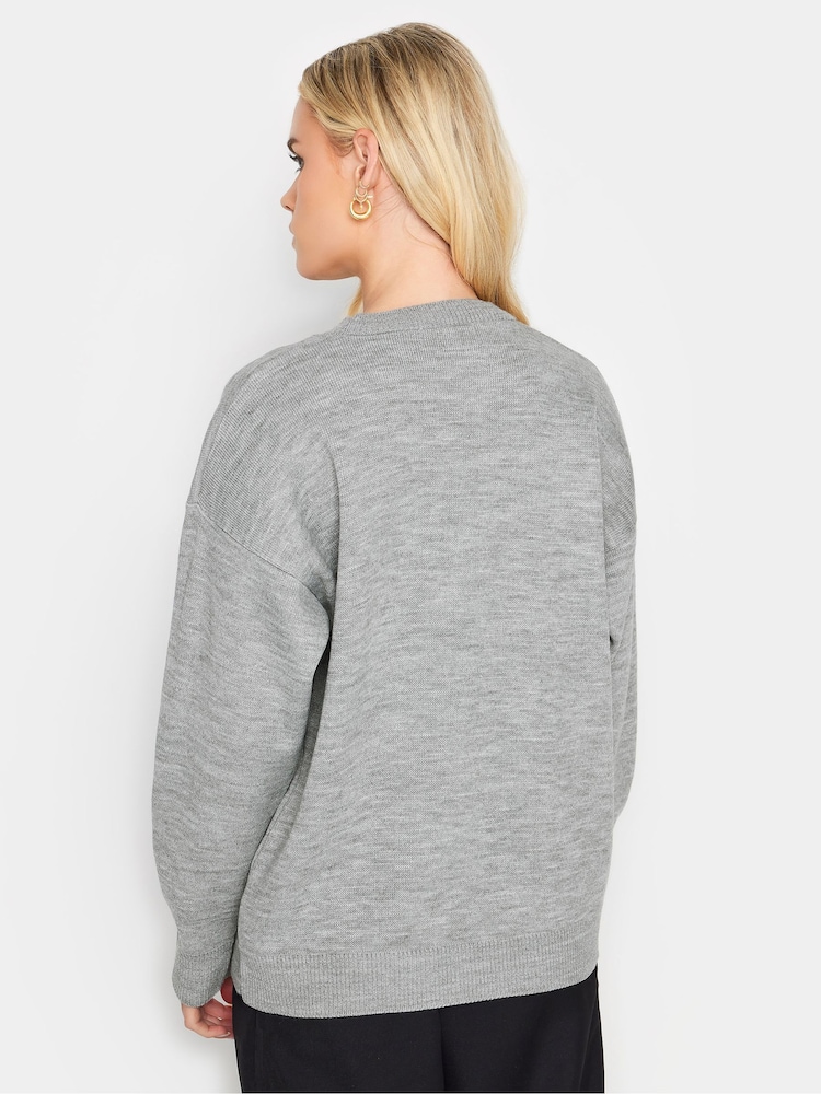 PixieGirl Petite Grey Amour Jumper - Image 3 of 5