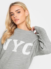 PixieGirl Petite Grey Amour Jumper - Image 5 of 5