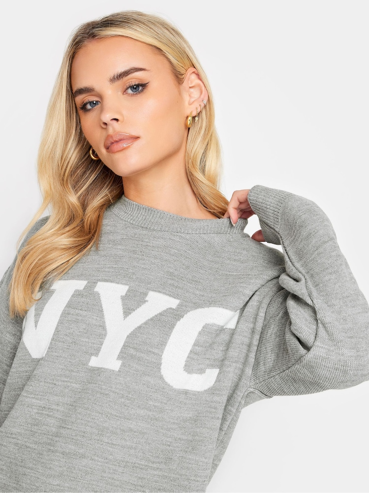 PixieGirl Petite Grey Amour Jumper - Image 5 of 5