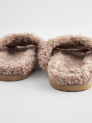 Brown Borg Cross-Over Slider Slippers - Image 7 of 8