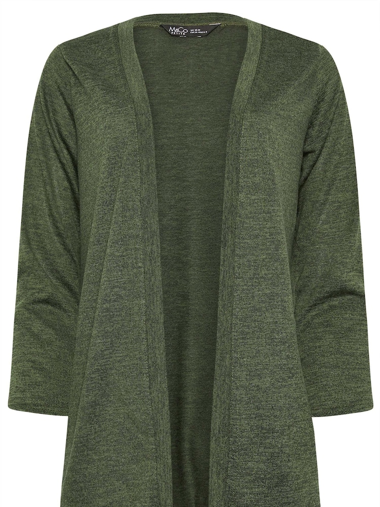 zelena - M&Co drobna postava; XS Lightweight pletena jopa - Slika 5 iz 5