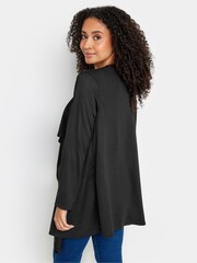 M&Co Black Petite Waterfall Cardigan - Image 3 of 5