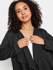 M&Co Black Petite Waterfall Cardigan - Image 4 of 5