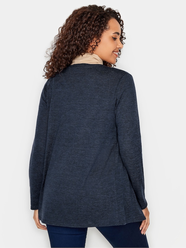modra - M&Co Waterfall Cardigan - Slika 2 iz 4 modra - M&Co Waterfall Cardigan - Slika 2 iz 4