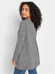 M&Co Grey Petite Lightweight Cardigan - Image 3 of 5