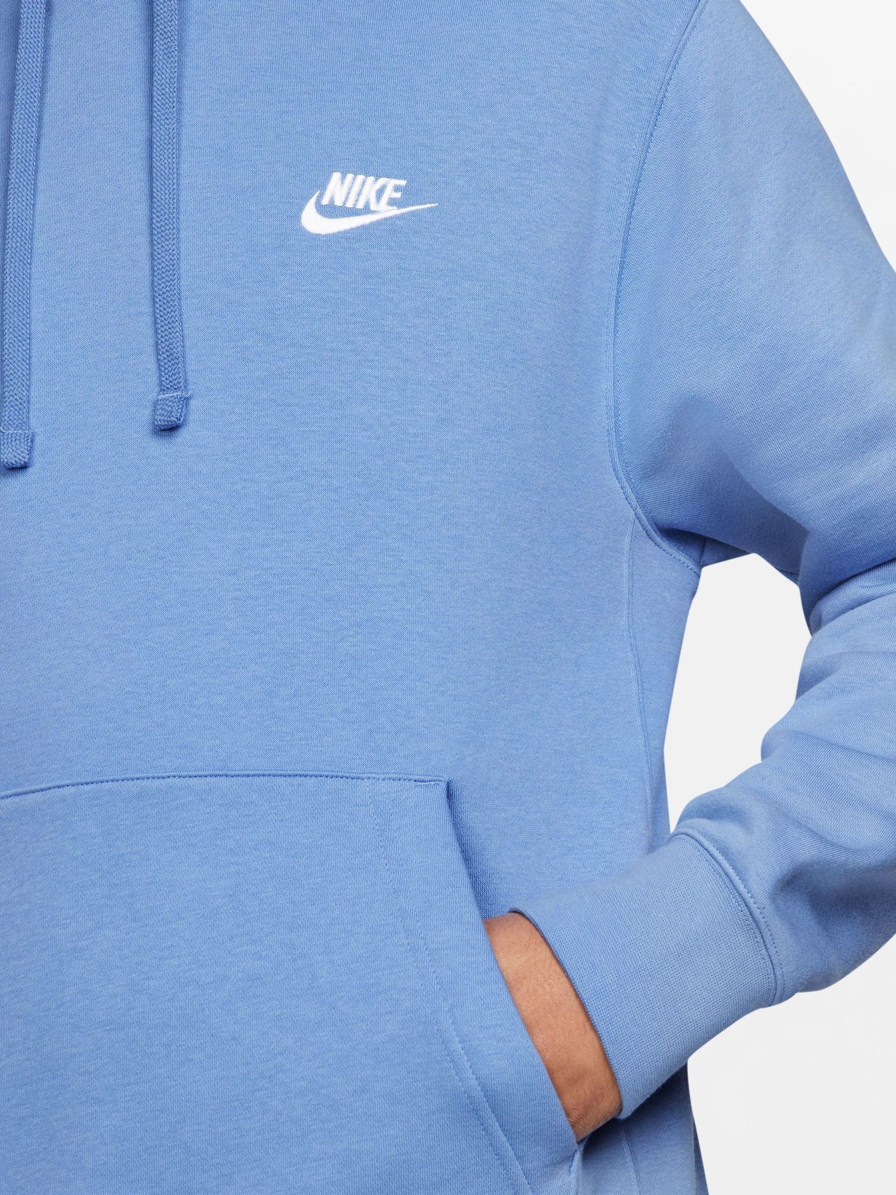 Buy Nike Light Blue Club Pullover Hoodie from Next Germany