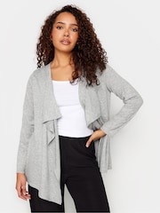 M&Co Grey Petite Waterfall Cardigan - Image 1 of 5