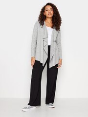 M&Co Grey Petite Waterfall Cardigan - Image 2 of 5