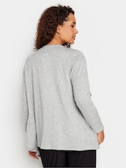 M&Co Grey Petite Waterfall Cardigan - Image 3 of 5