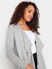 M&Co Grey Petite Waterfall Cardigan - Image 4 of 5